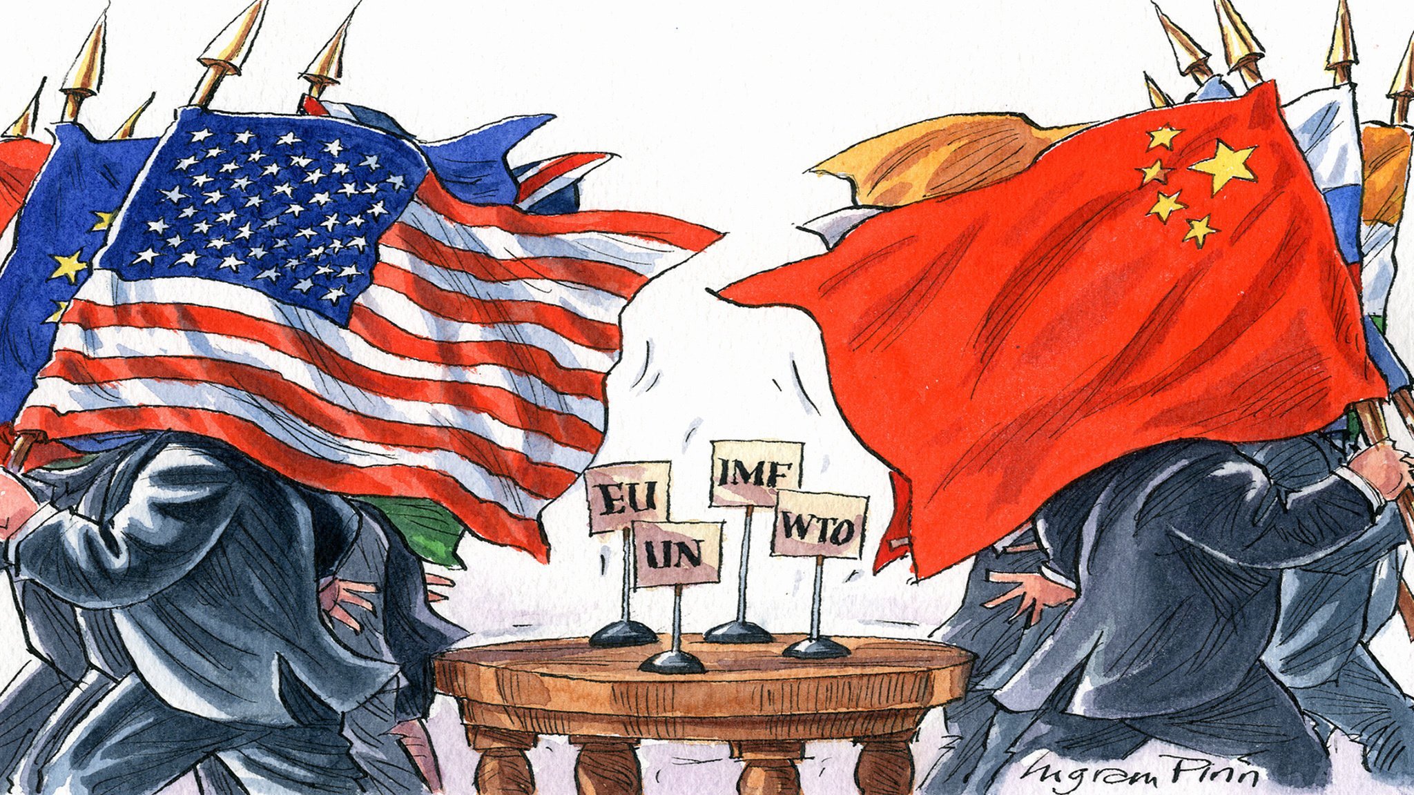 China and the USA in tradewars